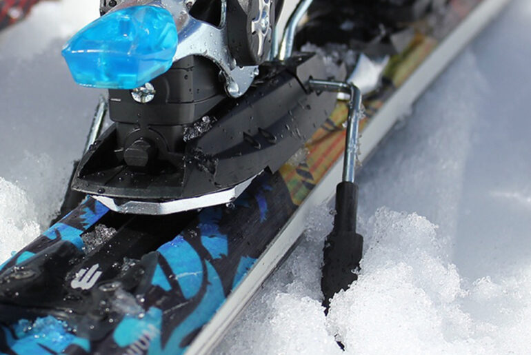 Choosing the correct ski binding brake width