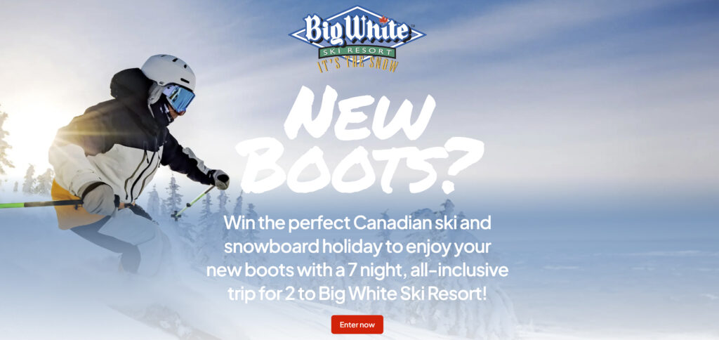 Win a trip for 2 to Big White Resort, Canada!