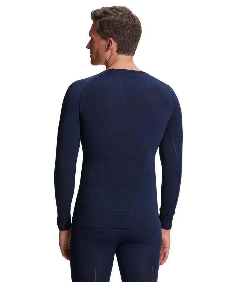 Falke Warm Long Sleeve Top Mens Base Layer in Space Blue-2