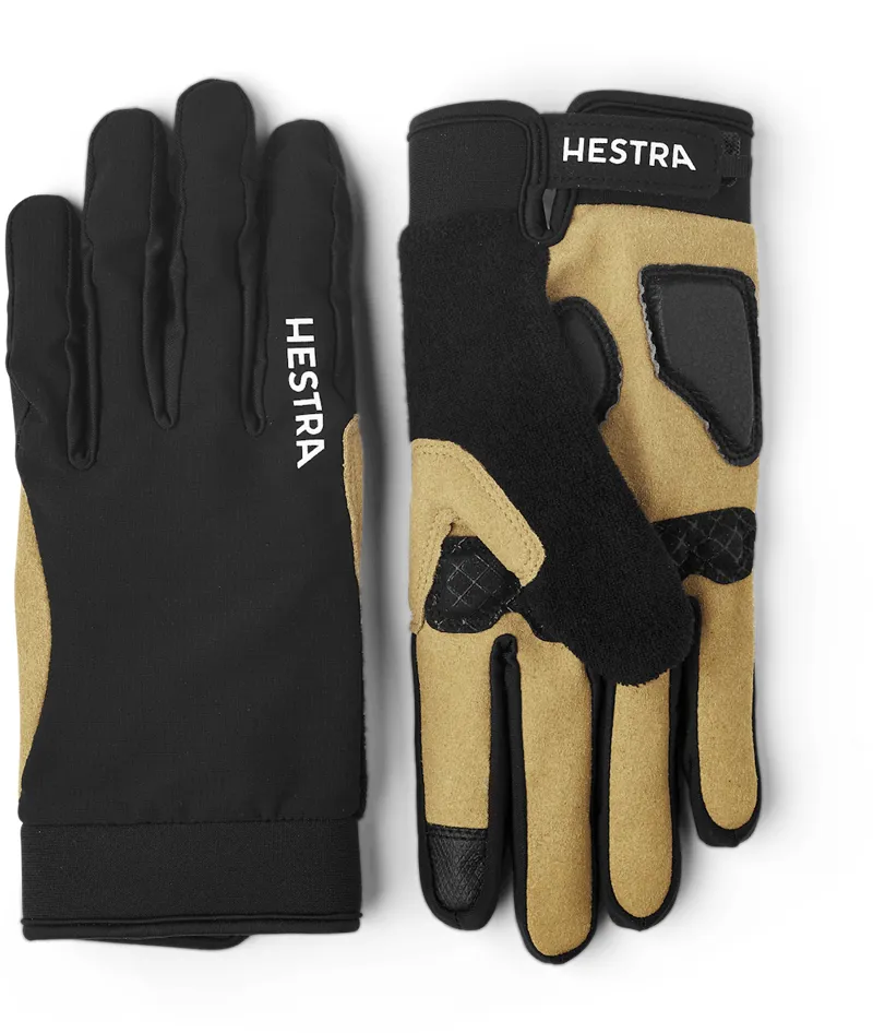 Hestra Bike Guard Long Full Finger Cycling Gloves in Black