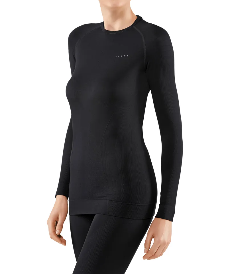 Falke Maximum Warm Long Sleeve Top Womens Base Layer in Black-1