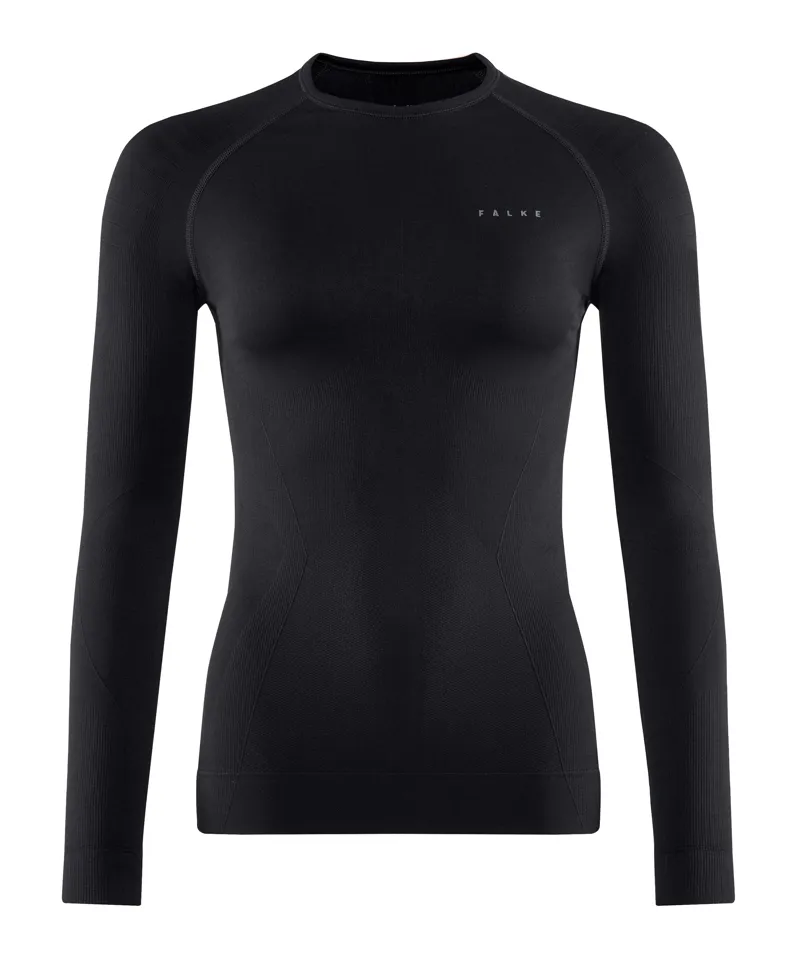 Falke Maximum Warm Long Sleeve Top Womens Base Layer in Black