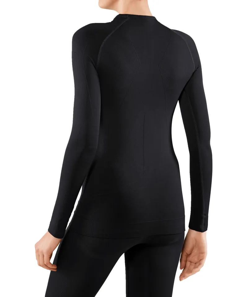 Falke Maximum Warm Long Sleeve Top Womens Base Layer in Black-3