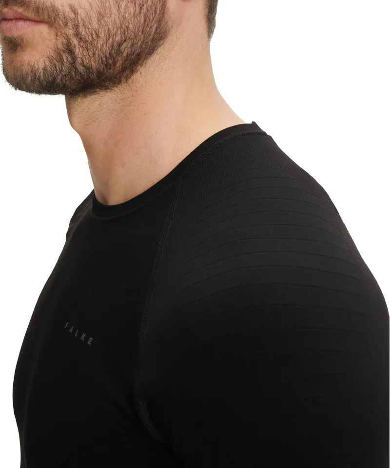 Falke Maximum Warm Long Sleeve Top Mens Base Layer in Black-2