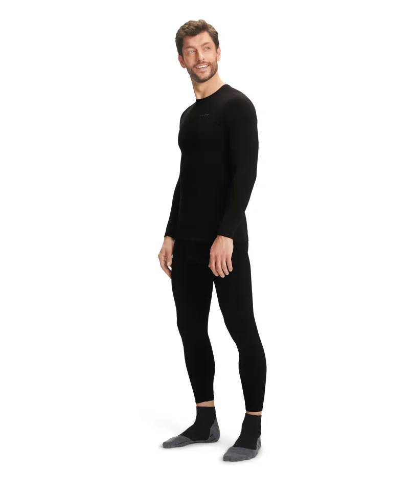 Falke Maximum Warm Long Sleeve Top Mens Base Layer in Black-6