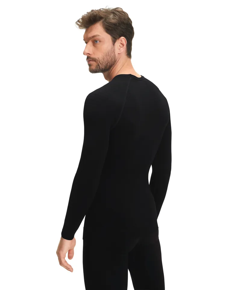 Falke Maximum Warm Long Sleeve Top Mens Base Layer in Black-3