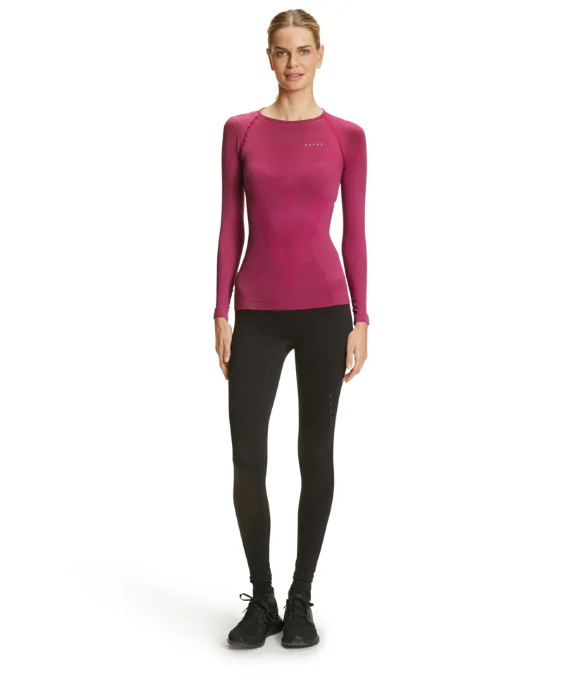 Falke Warm Long Sleeve Top Womens Base Layer in Wild Orchid-3