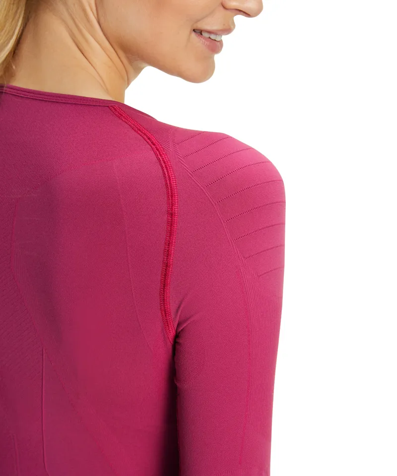 Falke Warm Long Sleeve Top Womens Base Layer in Wild Orchid-6