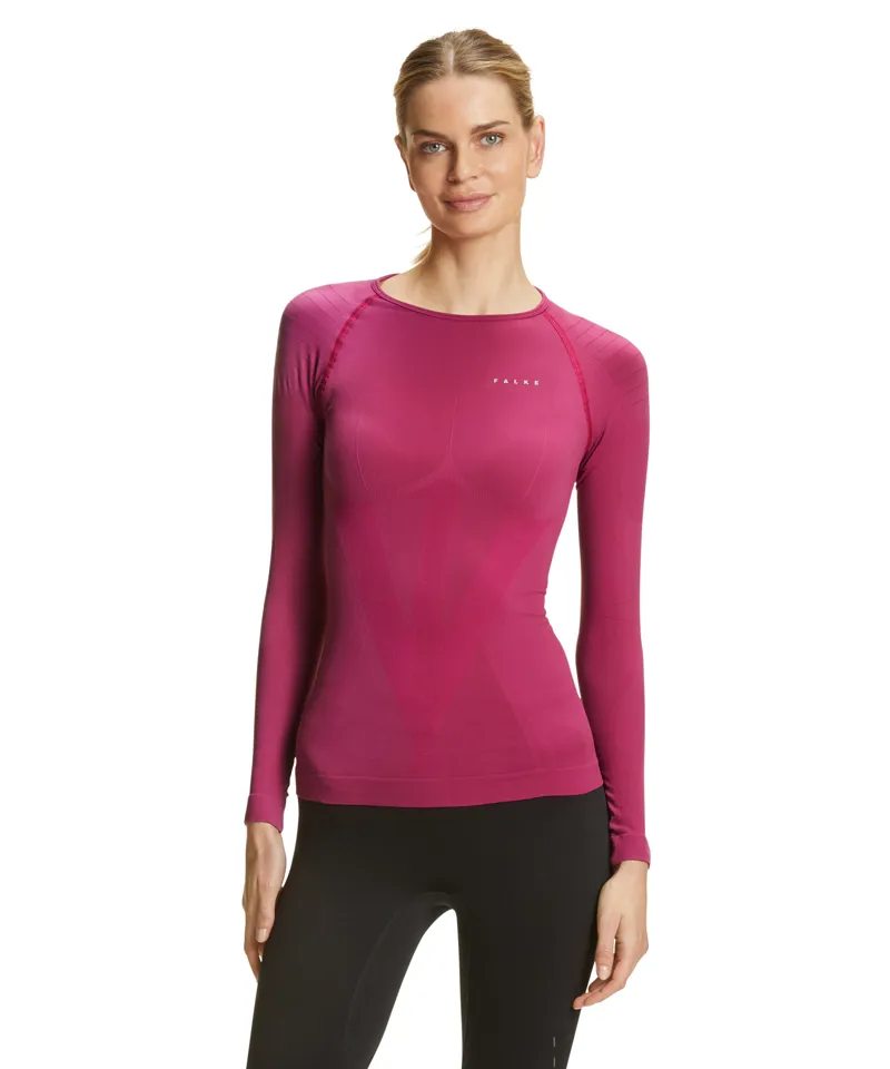 Falke Warm Long Sleeve Top Womens Base Layer in Wild Orchid-2