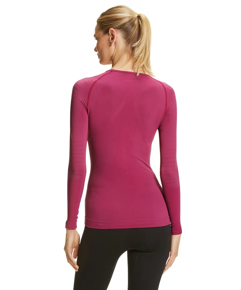 Falke Warm Long Sleeve Top Womens Base Layer in Wild Orchid-1