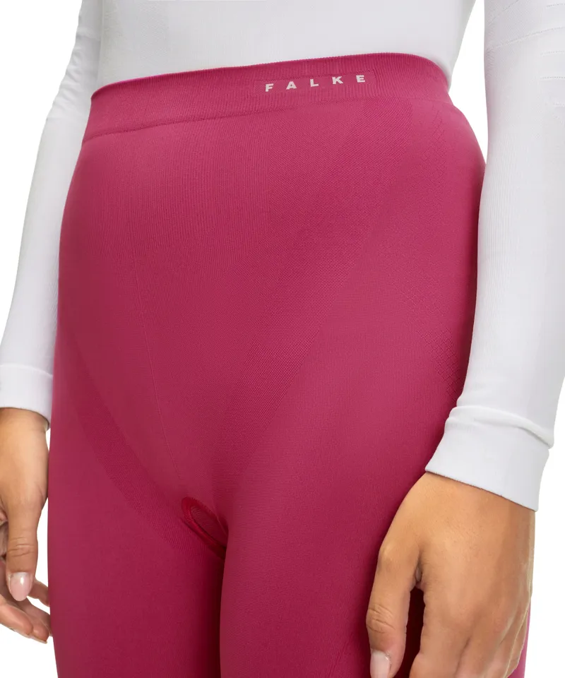 Falke Warm Womens 3/4 Base Layer Leggings in Wild Orchid-3