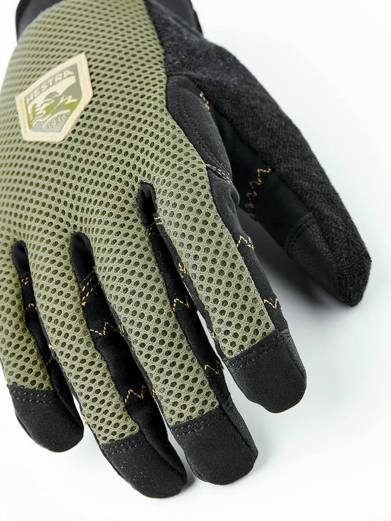 Hestra Ergo Grip Enduro Full Finger Cycling Glove in Olive-4