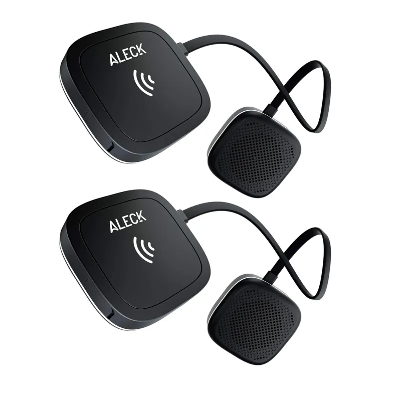 Aleck 006 Wireless Helmet Audio Communications - Twin Pack for 2 People