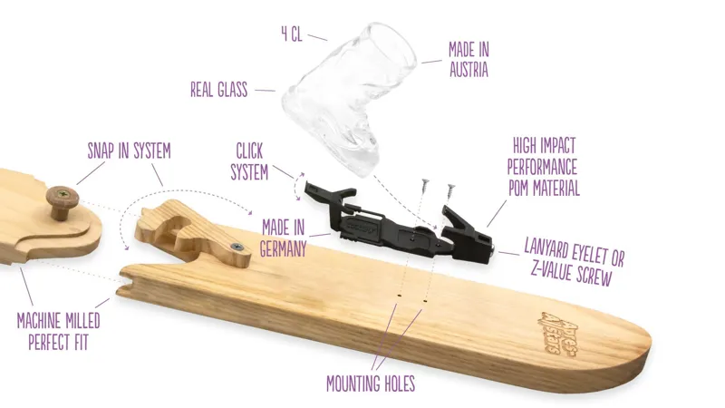 Apres-AllStars Swig Ski 3000 Extension Kit With 2 Glasses and Bindings-2