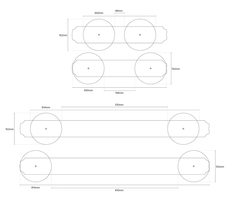 Piste Ski Rack Dimensions