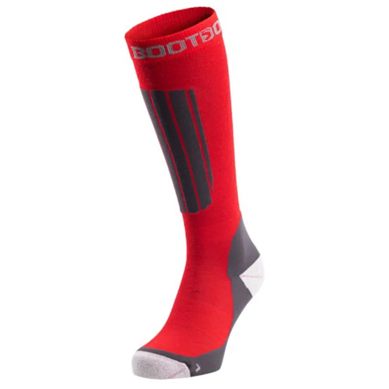 BootDoc Ski Socks With Merino Wool In Red