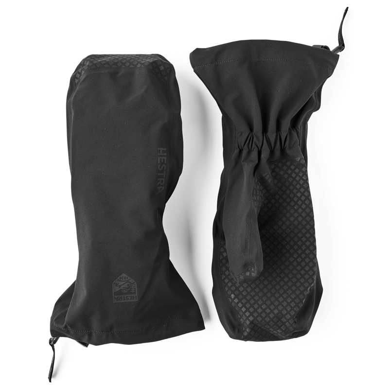 Hestra Seam Sealed Shell Mittens in Black