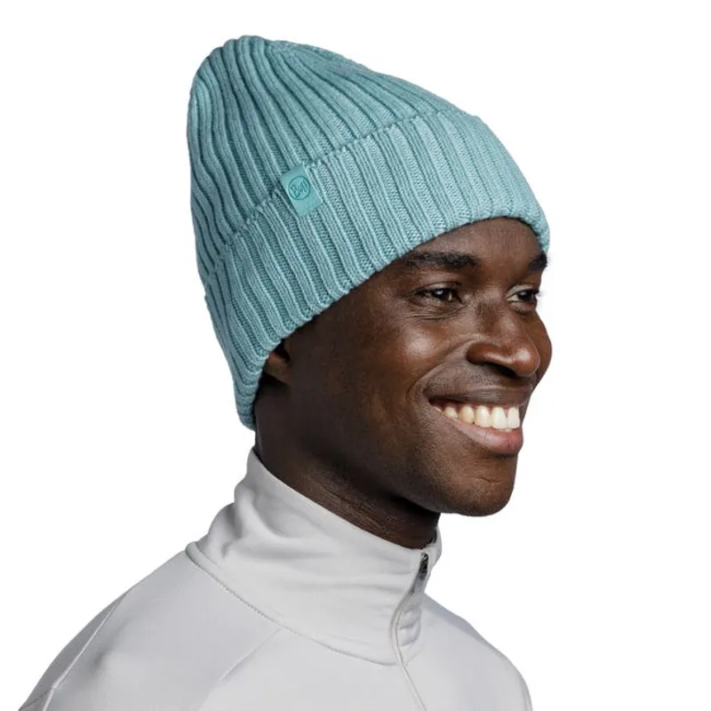 Buff Norval Knitted Beanie in Pool Green-3