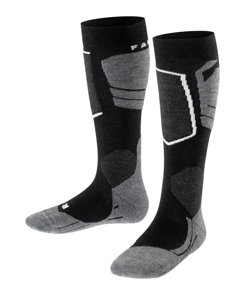 Falke Ski Socks SK4 Kids Padded Low Volume In Black