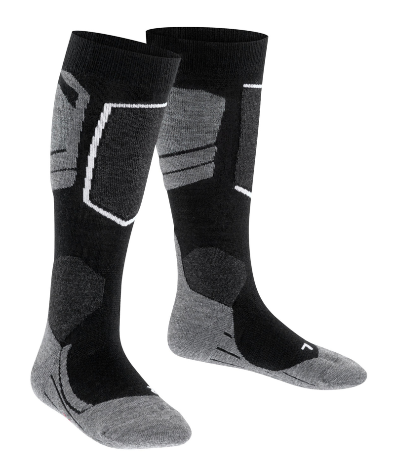 Falke Ski Socks SK4 Kids Padded Low Volume In Black-1