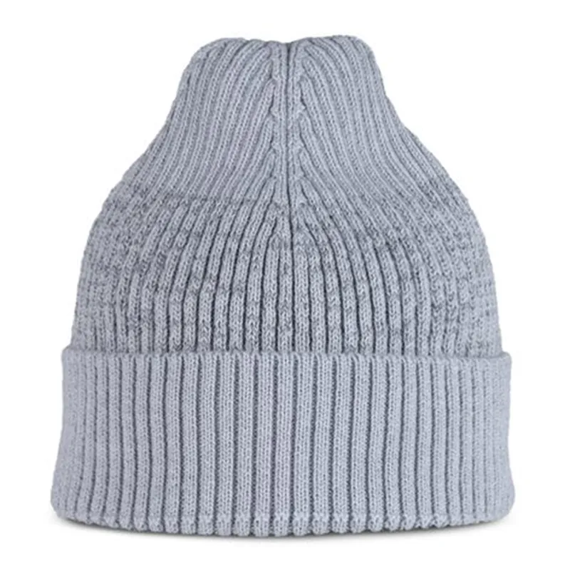 Buff Merino Active Beanie in Light Grey with Reflective fleck