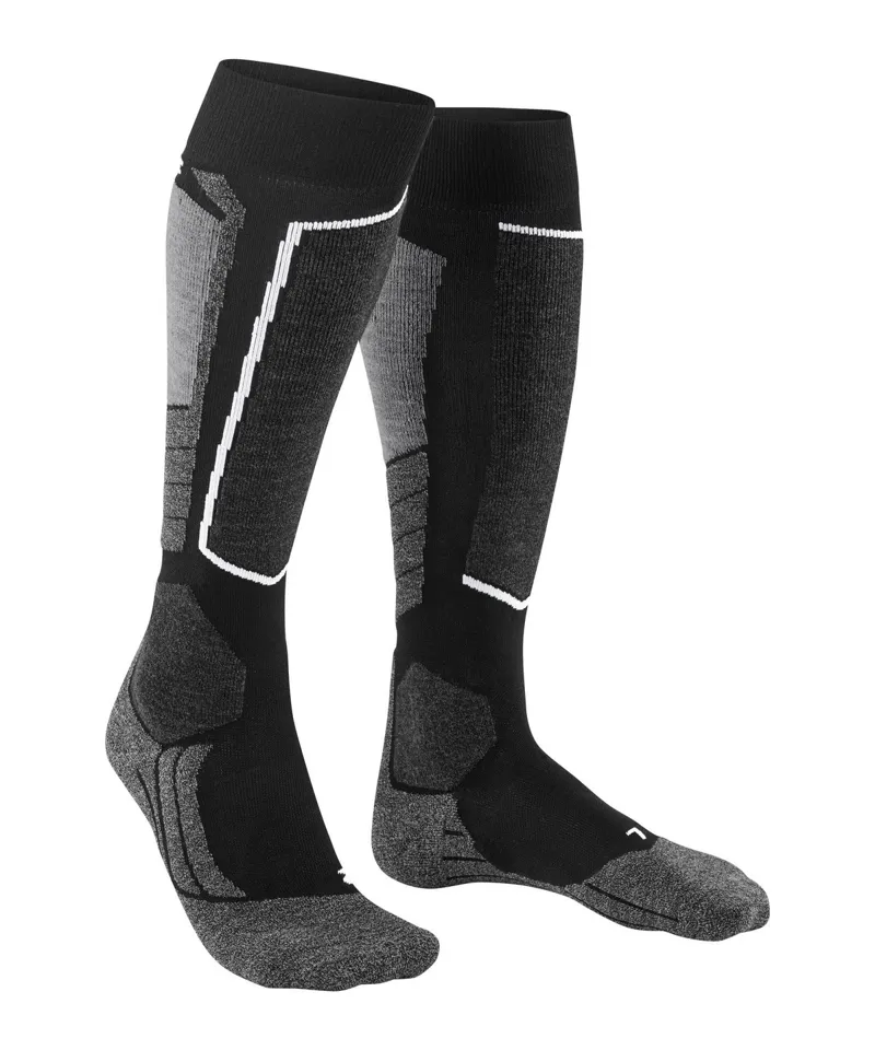 Falke SK2 Vegan Womens Ski Socks in Black-2