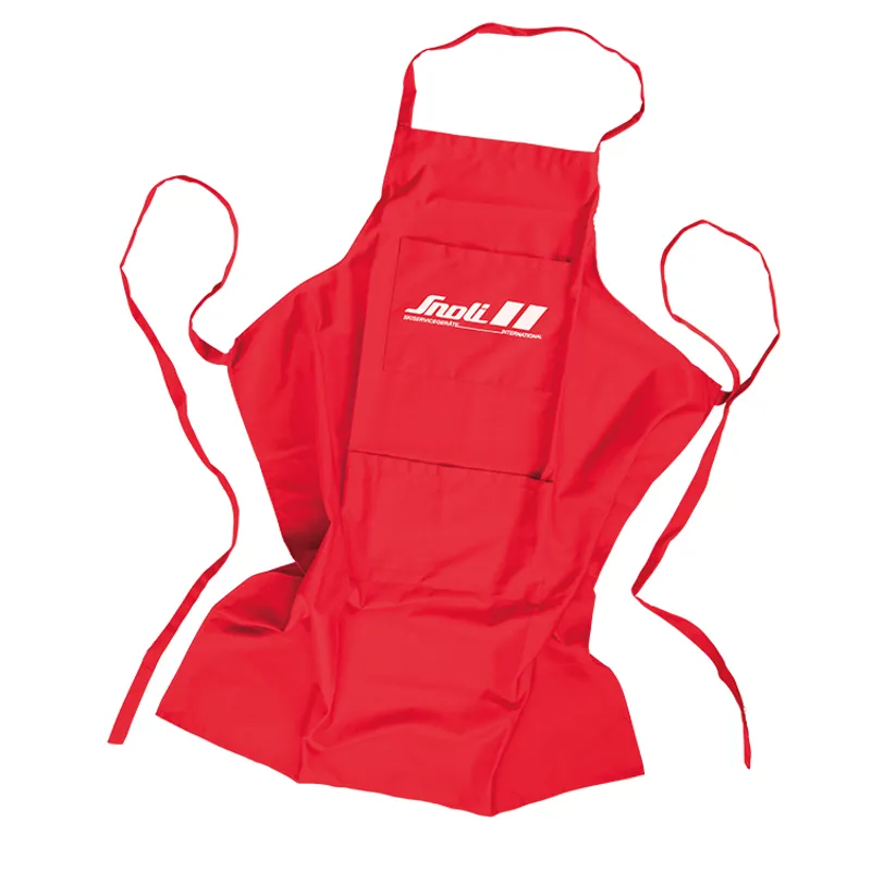 Snoli Workshop Apron with Pockets in Red