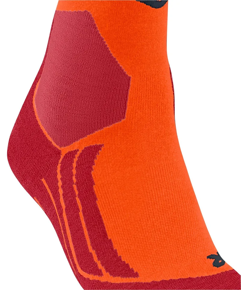 Falke SK2 Ski Socks Mens With Medium Cushioning in Flash Orange-4