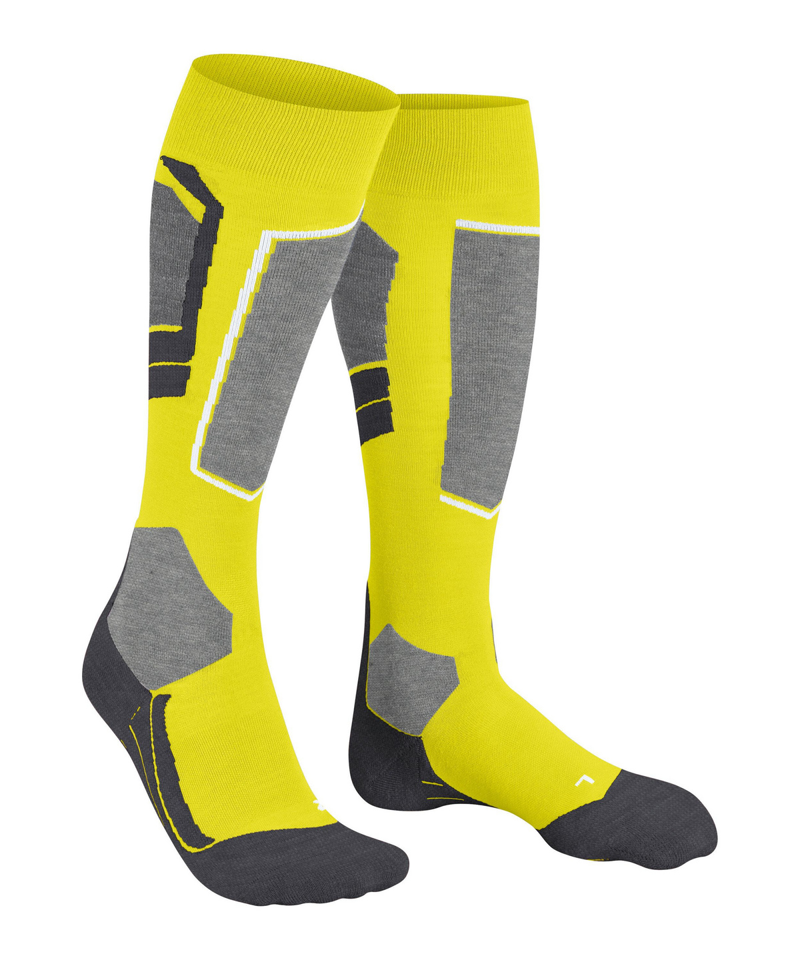 Falke Ski Socks SK4 Mens Padded Low Volume Sock in Sulphur-1