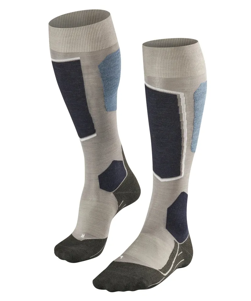Falke Ski Socks SK6 Womens Low Volume In Light Grey