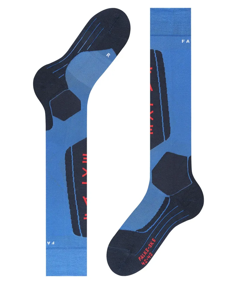 Falke Ski Socks SK5 Men's Low Volume In Olympic Blue-5