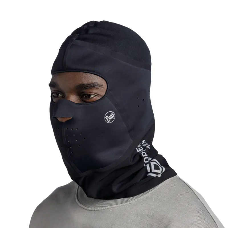 Buff Windproof Balaclava L/XL in Solid Black-2