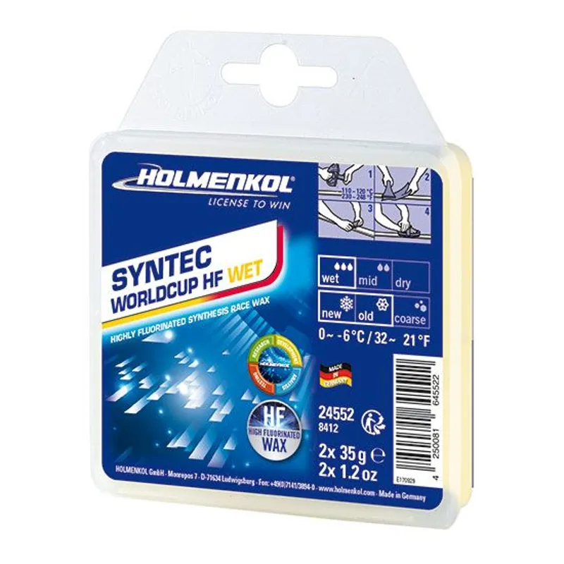 Holmenkol Syntec Worldcup HF Wet Ski Racing Wax 2x35g