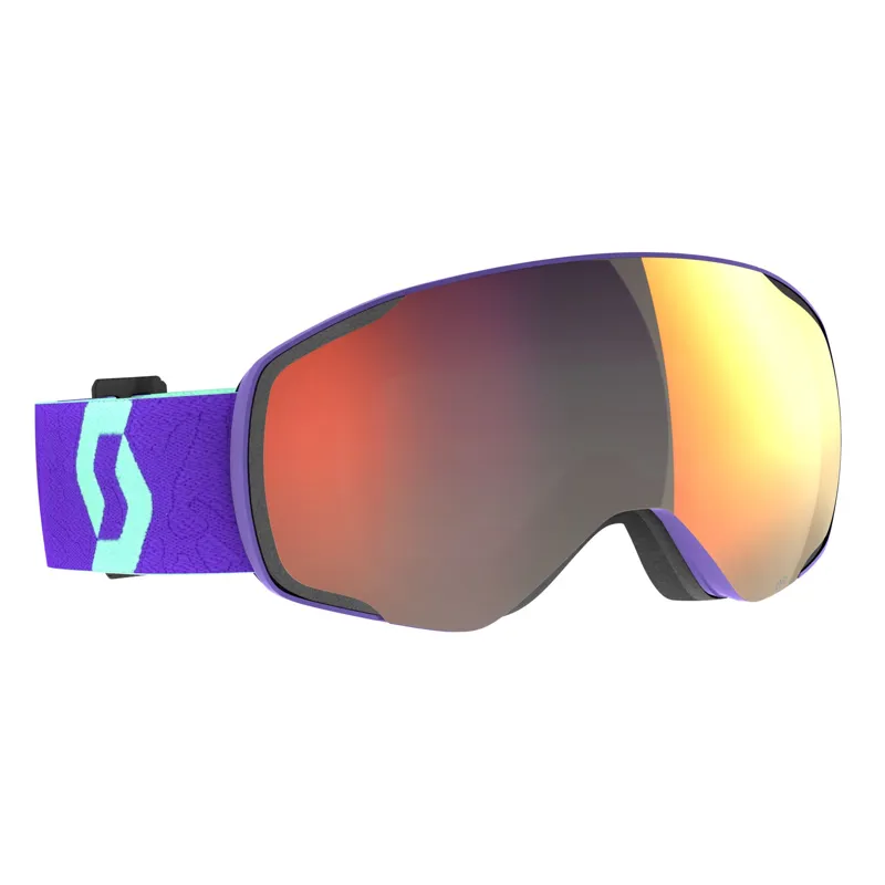 Scott Vapor Ski Goggles in Vapor Purple with Solar Red Chrome Lens