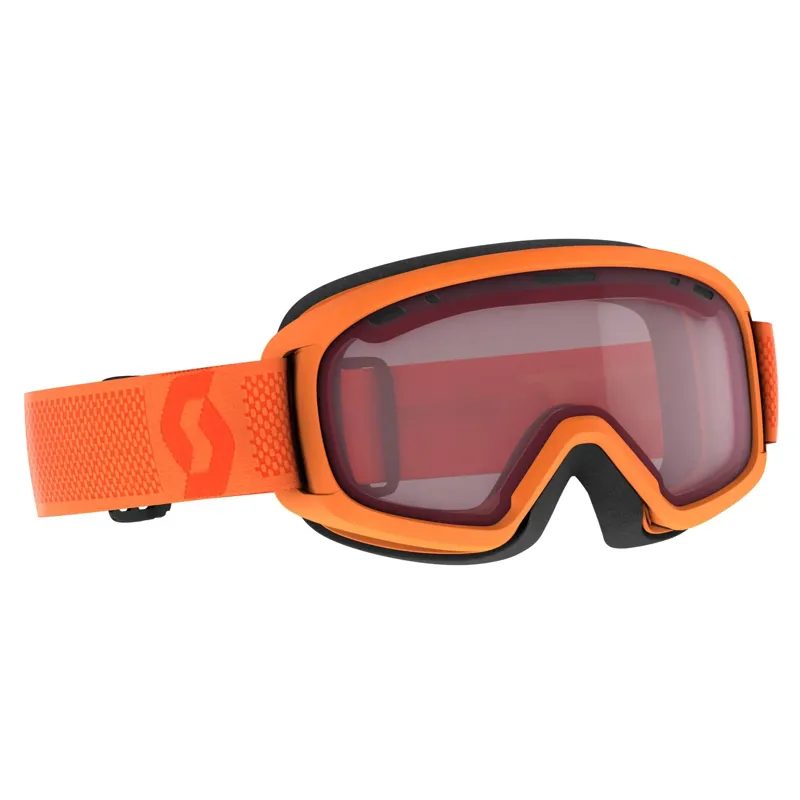 Scott Goggle Jr Witty Goggles in Neon Orange with Enhancer Lens