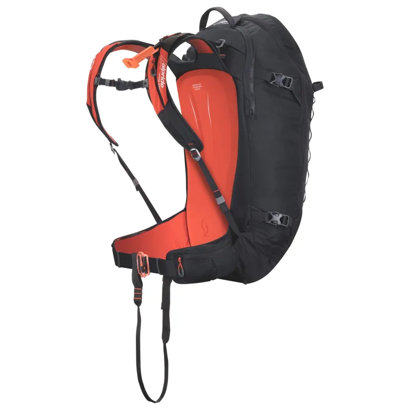 Scott Patrol E1 40 Electonic Airbag System in Black and Orange-6
