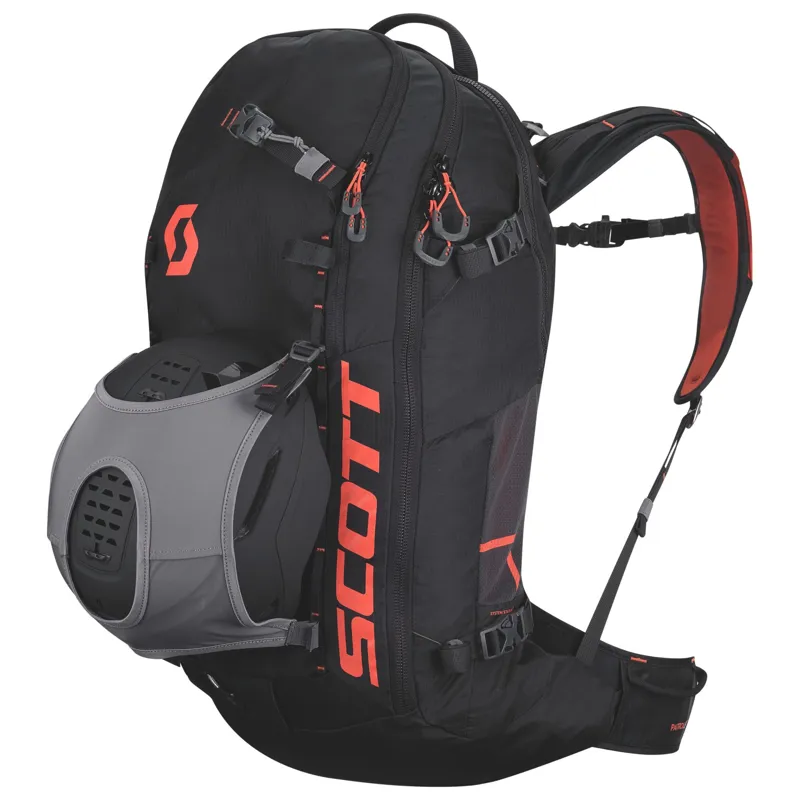 Scott Patrol E1 40 Electonic Airbag System in Black and Orange-4
