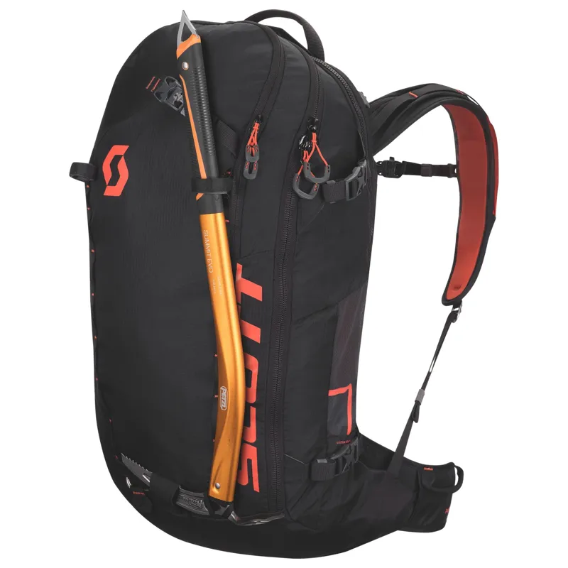 Scott Patrol E1 40 Electonic Airbag System in Black and Orange-2