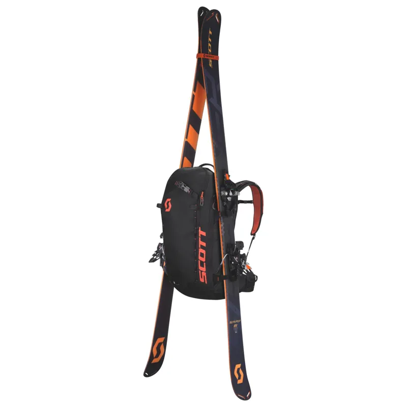 Scott Patrol E1 40 Electonic Airbag System in Black and Orange-8