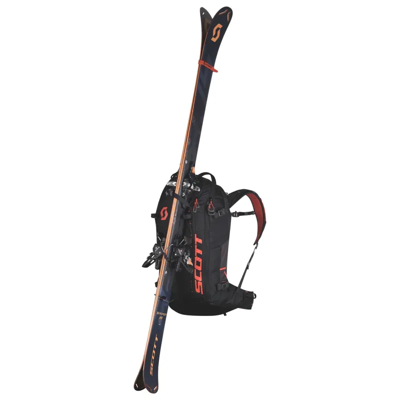 Scott Patrol E1 40 Electonic Airbag System in Black and Orange-9