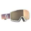 Scott Factor Pro Goggles in White with Light Sensitive Bronze Chrome Lens