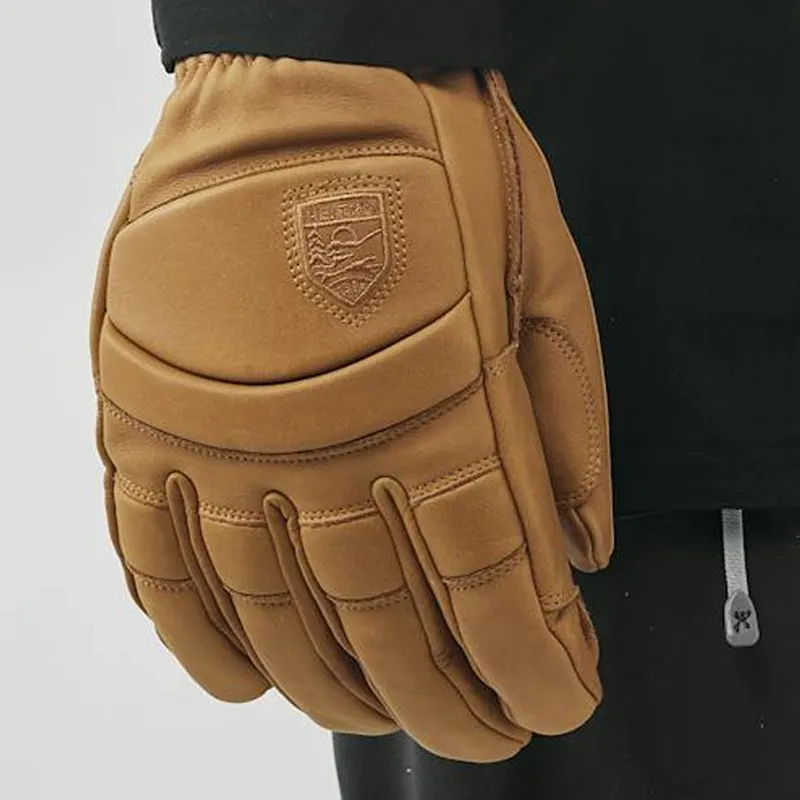 Hestra Fall Line Leather Ski Gloves in Cork-3