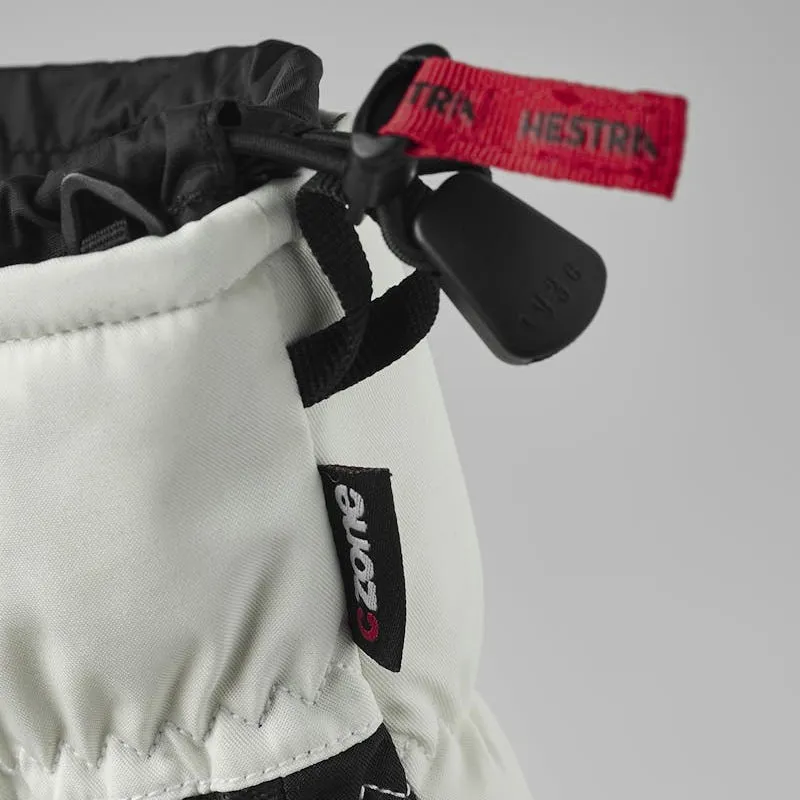Hestra Cosmo Insulated Ski Mittens in White-4