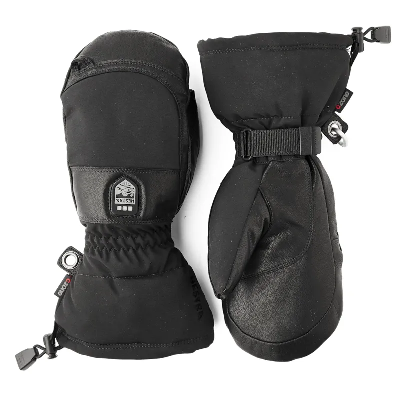 Hestra Heater Gauntlet Heated Mittens in Black