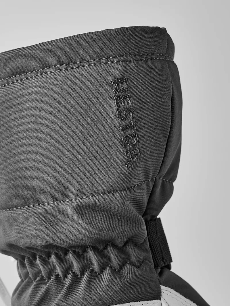 Hestra Heater Gauntlet Heated Mittens in Grey White-4