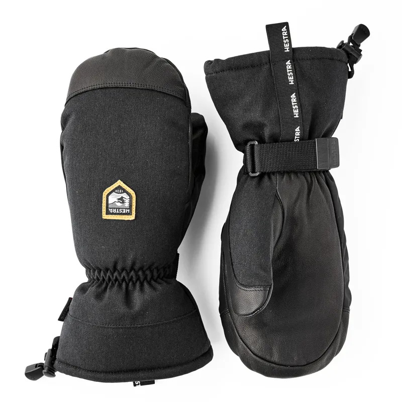 Hestra C-Zone Mountain Ski and Snowboard Mittens in Black