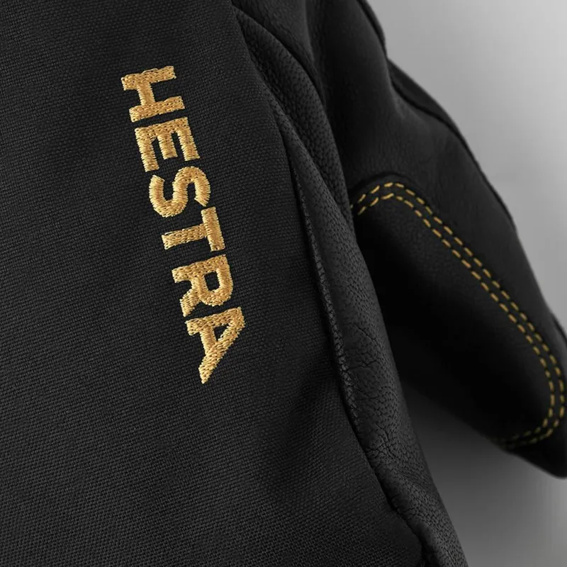 Hestra Army Leather Gore-Tex Gloves in Black-3