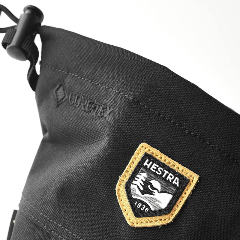 Hestra Army Leather Gore-Tex 3 Finger Gloves in Black-5