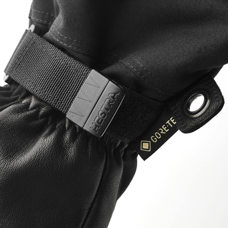 Hestra Army Leather Gore-Tex 3 Finger Gloves in Black-4