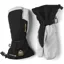 Hestra Army Leather Gore-Tex 3 Finger Gloves in Black/Natural Grey